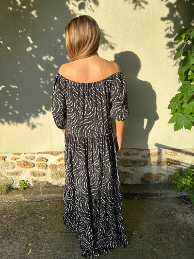 Robe longue St-tropez noire