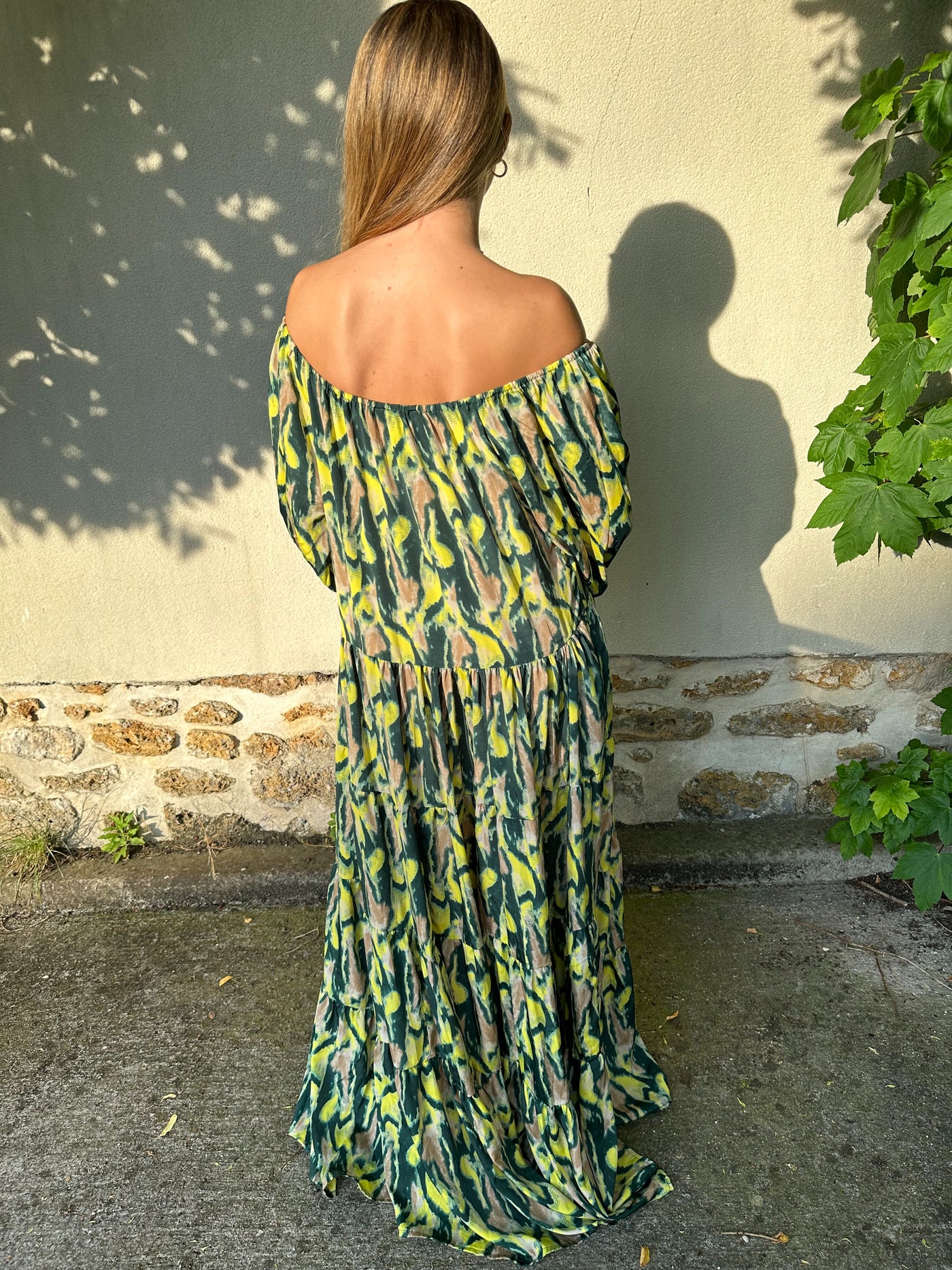 Robe longue St-tropez verte